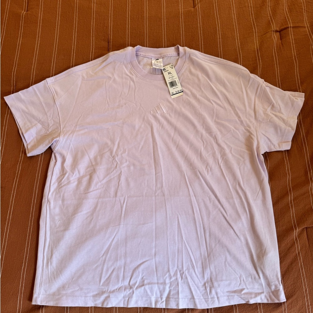 adidas Multi Sport All SZN Short Sleeve Tee- Ice Lavender NWT